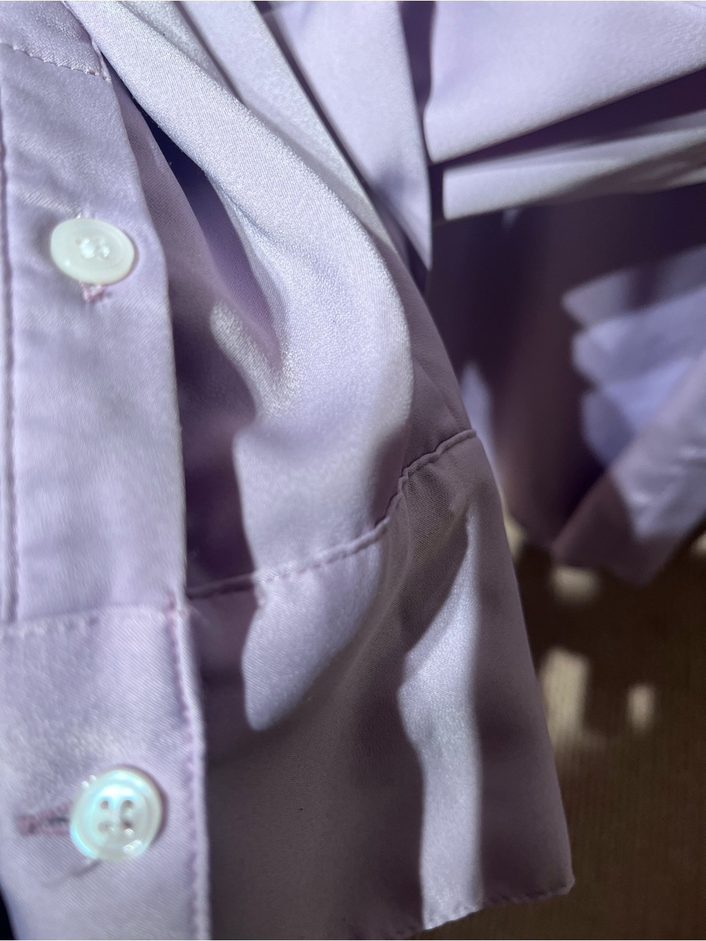 2 banana republic silky classic shirts - xxl - lavender and periwinkle - Picture 14 of 16